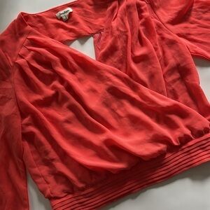 Love Riche Vibrant Red Blouse
